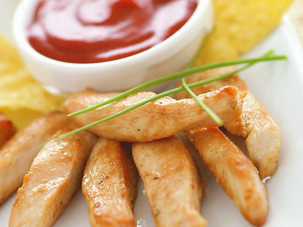 Bucatele de pui cu Ketchup