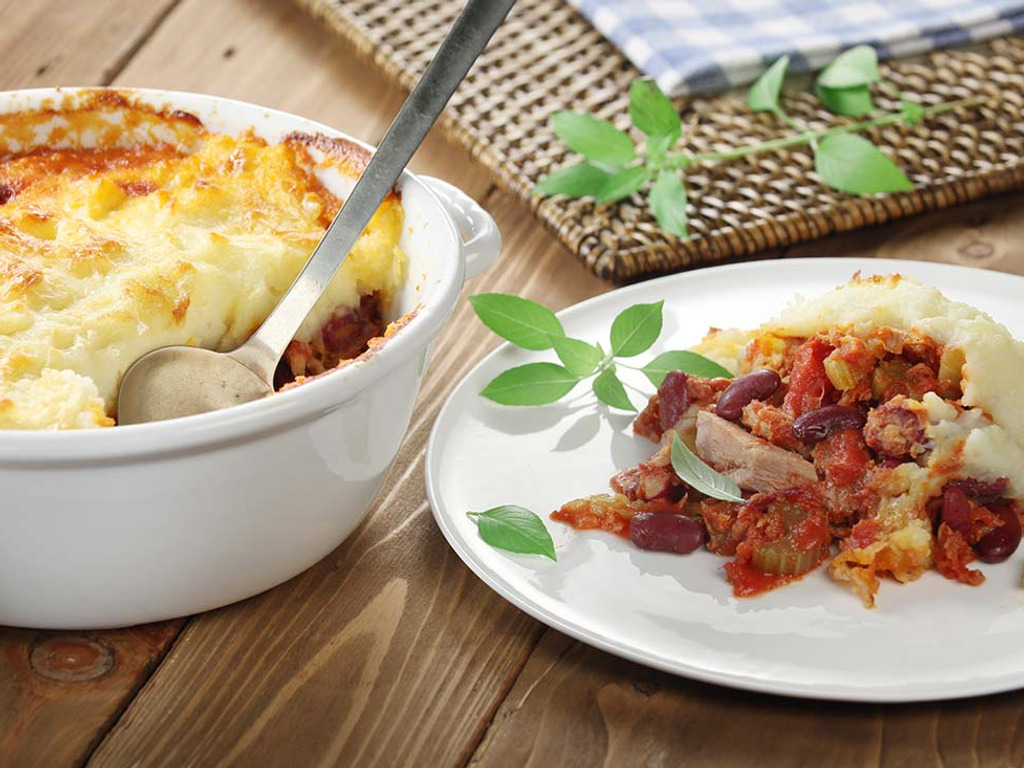 Pastýřský koláč s tuňákem (Shepherd´s pie)