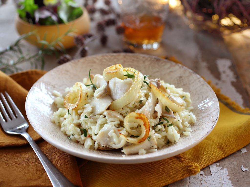 Risotto cu cod pentru ajunul Craciunului