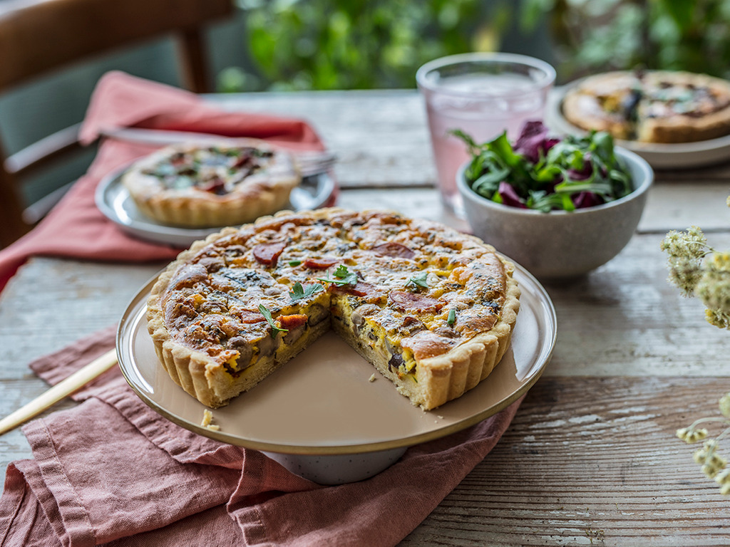 Mini quiche s gljivama i kobasicama