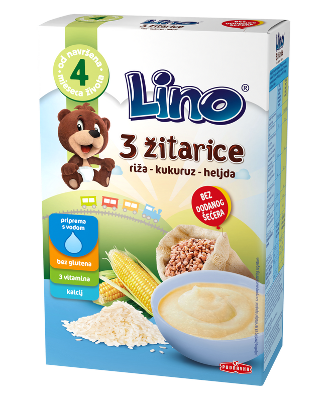 Lino 3 žitarice - riža, kukuruz i heljda