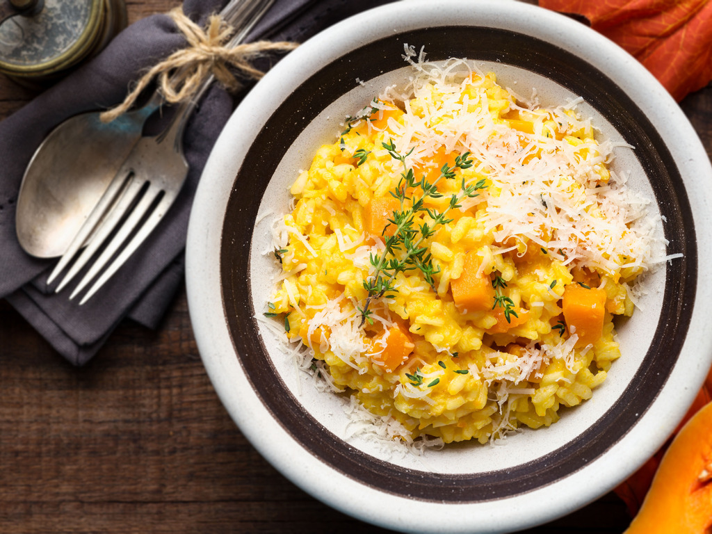 Dýňové risotto