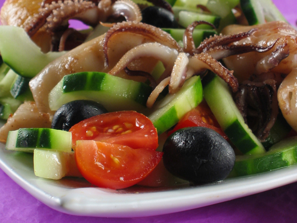 Salata de sepie la gratar